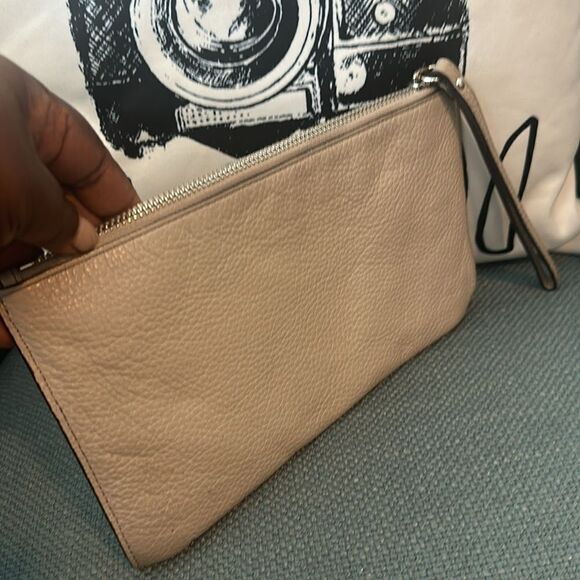 Michael Kors Leather Bone Wristlet - Picture 2 of 7